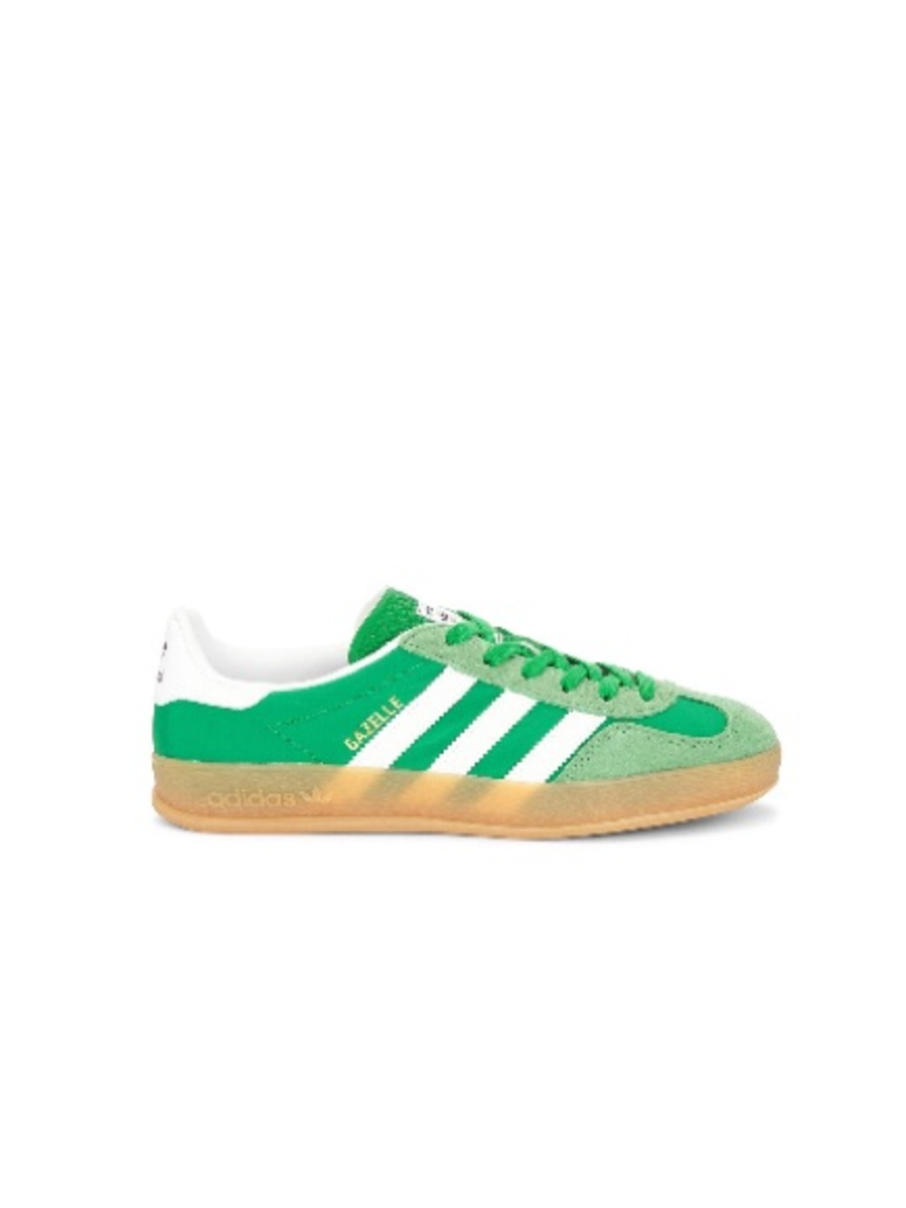 Gazelle Indoor Sneaker in Green, Footwear White, & Hazy Green